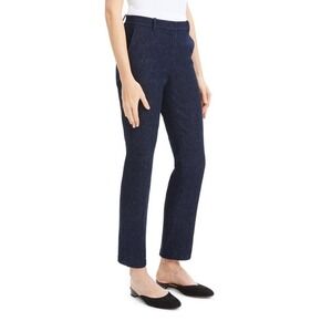 Theory Gyander Spring Denim‎ Trousers Sz 6 Straight Leg
